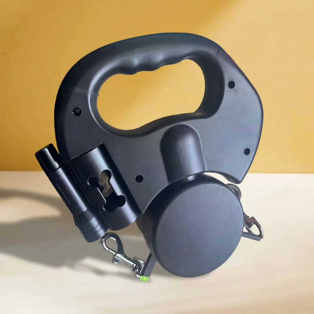 Revolutionary Double Headed Dog Leash with 360° Swivel and LED Light - Perfect for Walking Two Dogs!