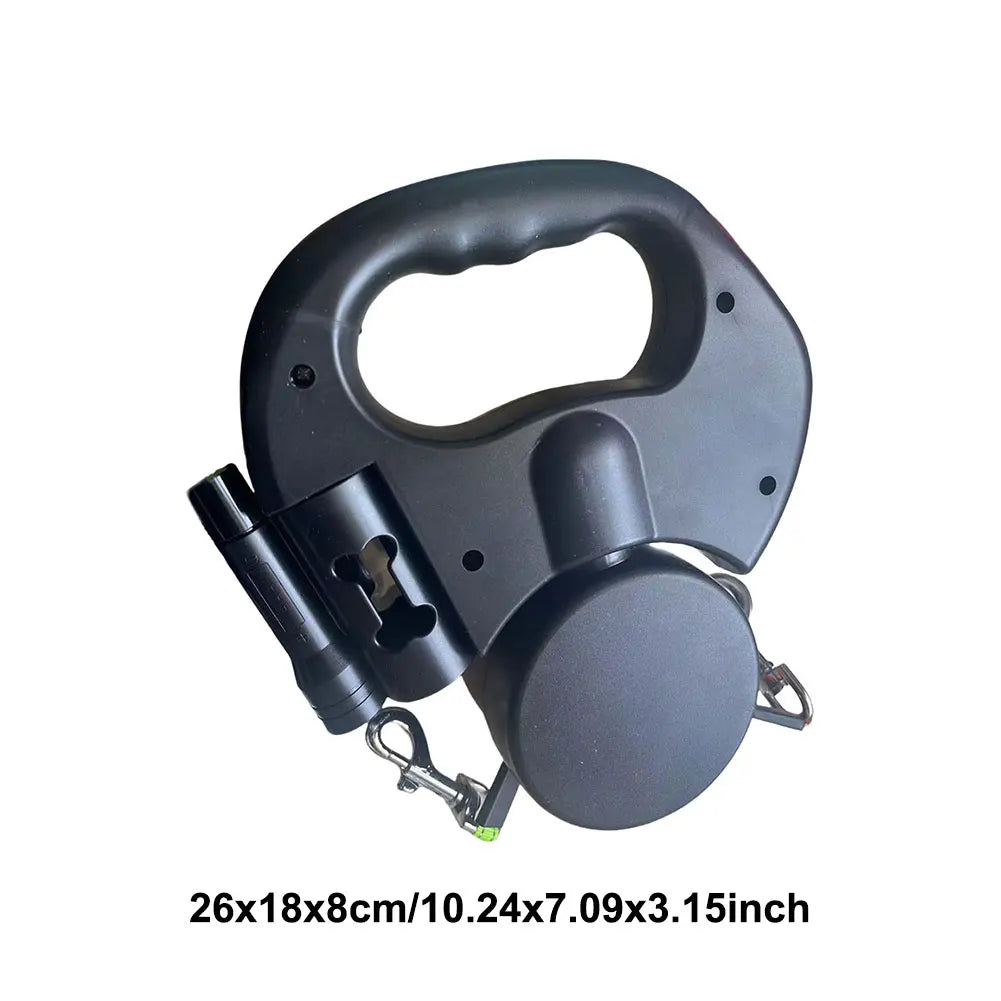 Revolutionary Double Headed Dog Leash with 360° Swivel and LED Light - Perfect for Walking Two Dogs!