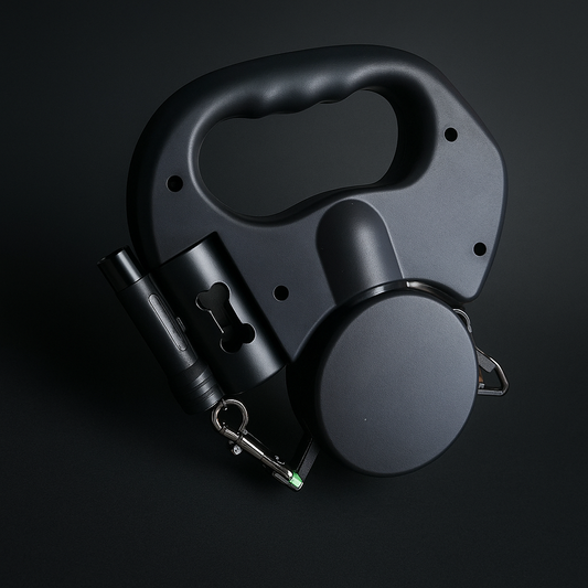 Revolutionary Double Headed Dog Leash with 360° Swivel and LED Light - Perfect for Walking Two Dogs!